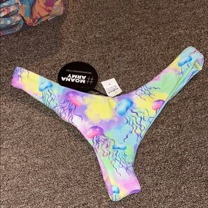 Jellyfish tie dye Moana bikini v bottoms